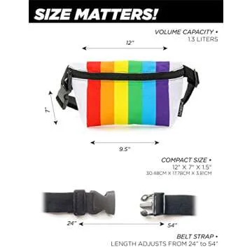 Fydelity Slim Fanny Backpack for Men & Women | Colorful Design