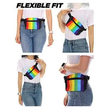 Fydelity Slim Fanny Backpack for Men & Women | Colorful Design