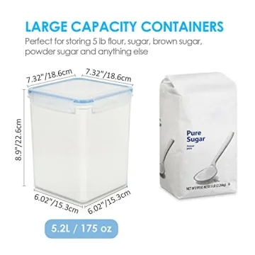 Vtopmart 5.2L Airtight Food Storage Containers Set of 4