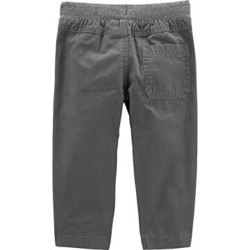 Simple Joys by Carter's Baby Boys' 2-Pack Pull On Pant, Green/Grey, 5T