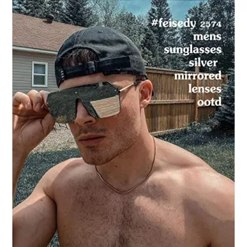 FEISEDY One Piece Sunglasses Stylish Retro Design