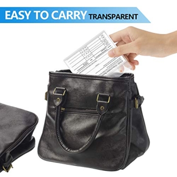 Waterproof Covid Vaccine Card Holder 5 Pack with Lanyard