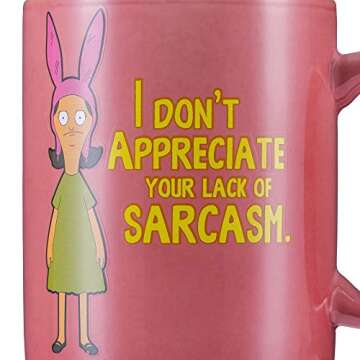 Shop Bob's Burgers Sarcasm Mug for Fans - 12oz Ceramic