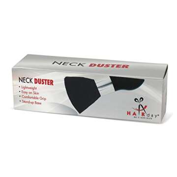 Neck Duster Brush, Removes Hair or Dust in an Instant - Perfect Tool for every Barber or Salon to use after Hair Cutting by Hairday Care Professionals