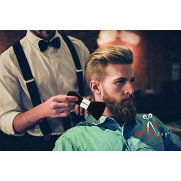 Neck Duster Brush, Removes Hair or Dust in an Instant - Perfect Tool for every Barber or Salon to use after Hair Cutting by Hairday Care Professionals