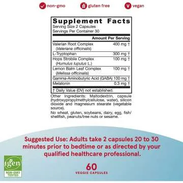 Jarrow Sleep Optimizer - Natural Sleep Aid for Relaxation