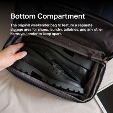 Lo & Sons Catalina Day Tote - Premium Canvas Everyday & Travel Bag with Shoe Compartment, Luggage Sleeve, Padded Strap | Versatile Durable Bag for Women and Men for Weekend, Work, Gym, Overnight