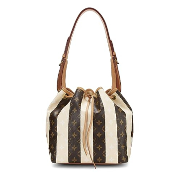 Louis Vuitton Women's Pre-Loved Monogram Canvas Cream Rayures Noé Petite, Small - Chic & Timeless H...