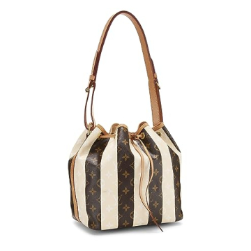 Stylish Louis Vuitton Cream Rayures Noé Petite Bag