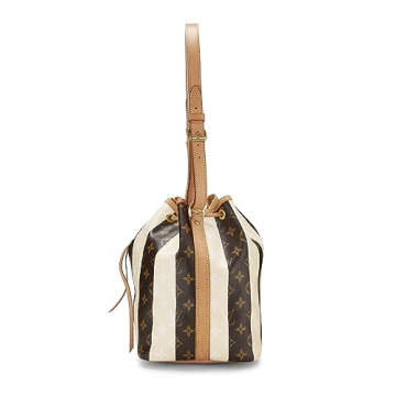 Stylish Louis Vuitton Cream Rayures Noé Petite Bag