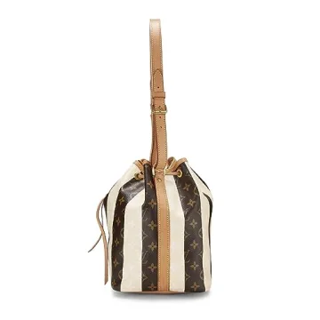 Stylish Louis Vuitton Cream Rayures Noé Petite Bag