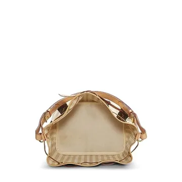 Stylish Louis Vuitton Cream Rayures Noé Petite Bag