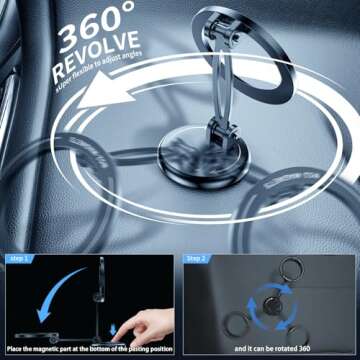 FlyCrab Mag-Safe Car Mount for Ultimate Driving Safety