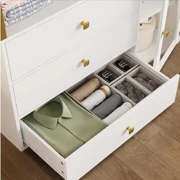BOTLOG Closet System Organizer with 3 Drawers and Stylish Design
