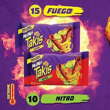 Takis Mini 25 pc Variety Pack for Bold Snacking