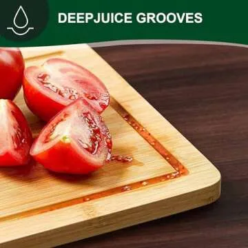 Totally Bamboo Cutting Boards for Kitchen - Eco-Friendly Set