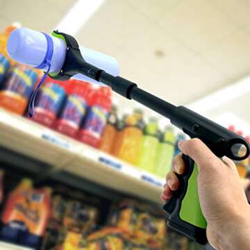 Grabber Reacher Tool 19 Inch Long, Foldable Pick Up Stick - Strong Grip Magnetic Tip - Heavy Duty Trash Picker Claw Reacher Grabber Tool Elderly Wheelchair Mobility Aid (Green)