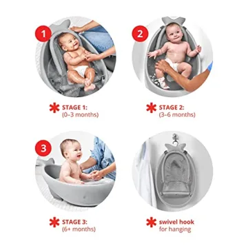 Skip Hop MOBY 3-Stage Bathtub with Smart Sling