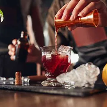 Homestia Copper Cocktail Shaker Set for Bartenders and Home Bars