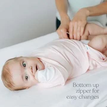 HALO 100% Cotton Sleepsack Swaddle, 3-Way Adjustable Wearable Blanket, TOG 1.5, Floral Vintage Stripe, Newborn, 0-3 Months