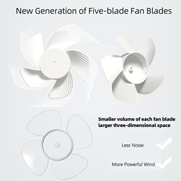 Warrita Portable Mini Desk Fan for Travel & Office