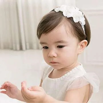 Cute Bow-knot Headband for Baby Girls - Safe & Adjustable