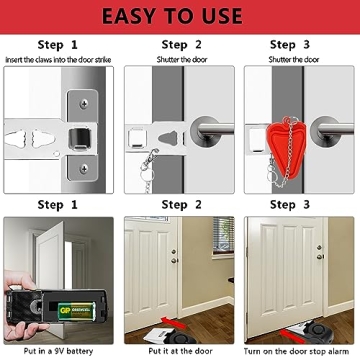 Portable Door Lock & Alarm for Ultimate Home Security