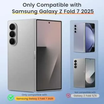 VEGO for Samsung Z Fold 7 Case with Screen Protector - Full Body Shockproof Rugged Kickstand