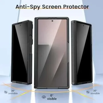 VEGO Z Fold 7 Case with Privacy Screen & Kickstand