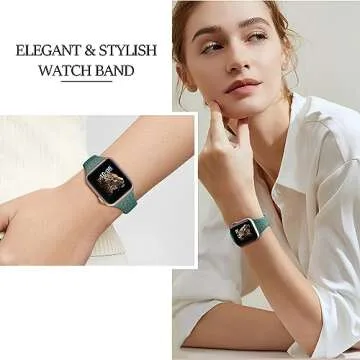 Stylish 4-Pack Leopard Engraved Apple Watch Bands for Women