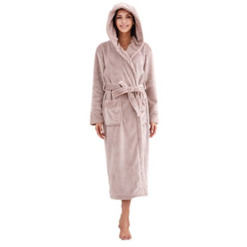 Richie House Women's Soft and Warm Robe Bathrobe Plush RHW2823-B-M