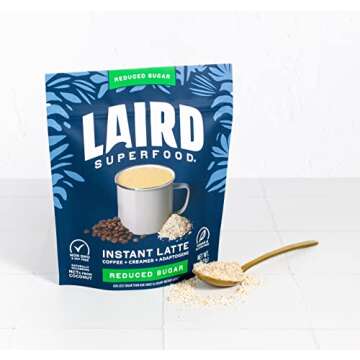 Laird Instant Latte - Reduced Sugar, Vegan, Non-Dairy Coffee