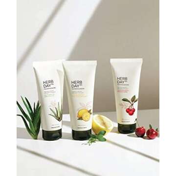 The Face Shop Herb Day 365 Master Blending Cleansing Foam Lemon & Grapefruit | Daily Use Foaming Cle...