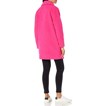 Amazon Essentials Women's Teddy Bear Fleece Oversized-Fit Lapel Jacket (Previously Daily Ritual), Fuchsia, Large