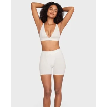 INLYRIC Women's Cotton High Waisted Boxer Briefs Comfort Wear