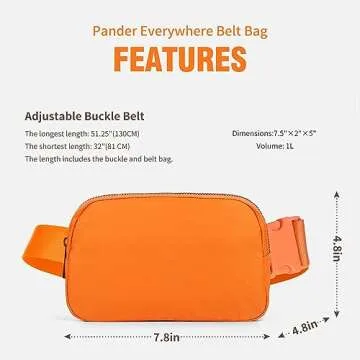 ZPN Mini Fanny Pack Waterproof Stylish Waist Bag