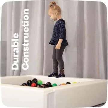 IGLU Soft Play Ball Pool Heaven for Toddlers 1-3 Foam Pit for Baby and Toddler Ball Pit Activities Indoor and Outdoor Large Softzone Kids' Ball pits in White Color