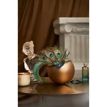 BABEYOND 1920s Flapper Peacock Feather Headband Roaring 20s Beaded Showgirl Headpiece 1920s Great Ga...