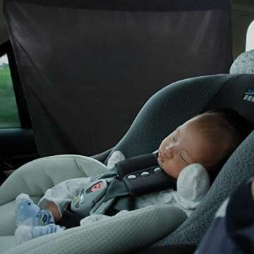 OTOEZ Car Divider Curtain for Privacy Car Curtains Blackout Shades for Camping Sleep Car Sun Shade Windshield Window Covers Car Cabana Road Trip Essential (Divider Curtain + Side Windows Curtain)