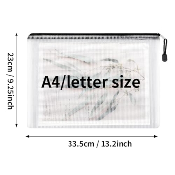 EOOUT 16pcs Mesh Zipper Pouch Set for Organizing
