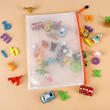 EOOUT 16pcs Mesh Zipper Pouch Set for Organizing