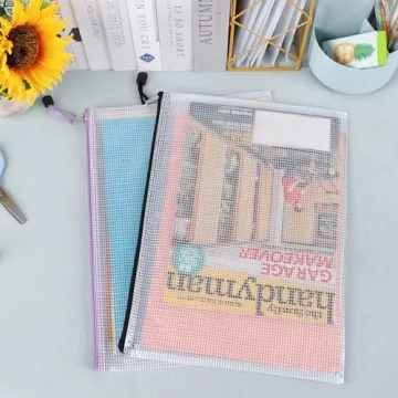 EOOUT 16pcs Mesh Zipper Pouch Set for Organizing