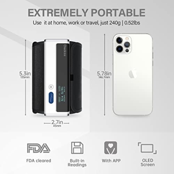 Wellue BP2A Smart Blood Pressure Monitor - Bluetooth Enabled