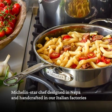 Hestan NanoBond 3.5-Quart Sauté Pan - Induction Safe, Non-Toxic Cookware