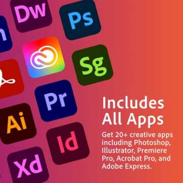 Adobe Creative Cloud 20+ Apps Plus 100GB Storage 1-Month