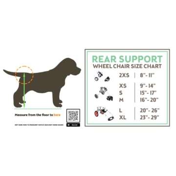 Best Friend Mobility Standard Rear Support Dog Wheelchair FML Elite for Large Pets