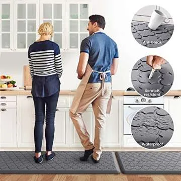 Comfortable Kitchen Mat Set for Anti-Fatigue Relief