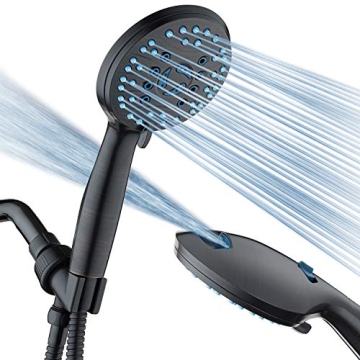 AquaCare High Pressure 8-Mode Handheld Shower Head with Power Wash