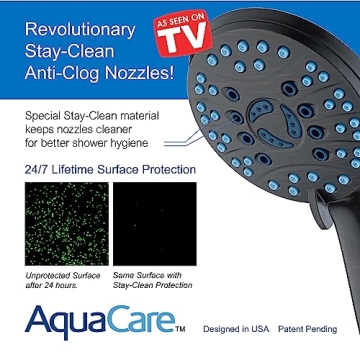 AquaCare High Pressure 8-Mode Shower Head with Hose