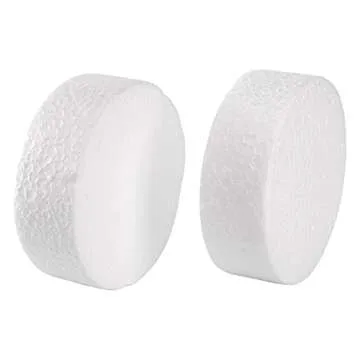 ZOOFOX 48 Pack Foam Circles for Crafts, 3 Inch Polystyrene Foam Discs, Round Craft Foam for DIY Arts, Sculpture, Modeling, Kids Class, Floral Arrangement